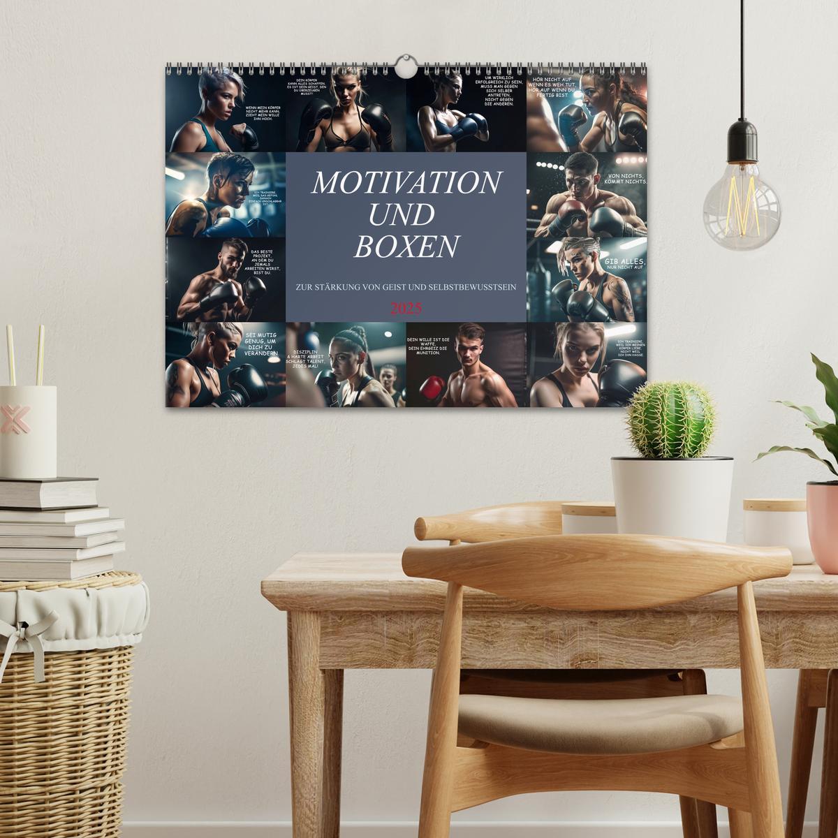 Bild: 9783383909252 | Motivation und Boxen (Wandkalender 2025 DIN A3 quer), CALVENDO...