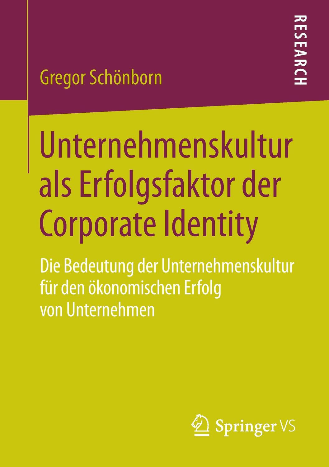 Cover: 9783658049980 | Unternehmenskultur als Erfolgsfaktor der Corporate Identity | Buch