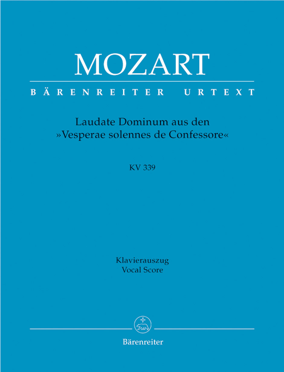 Cover: 9790006527465 | Laudate Dominum KV339 | Für Sopran solo, SATB-Chor und Klavier