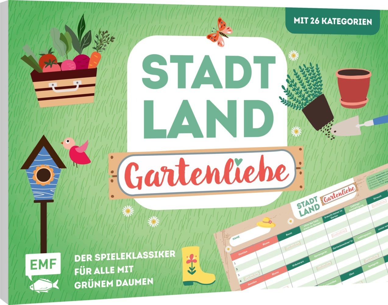 Cover: 4260478341869 | Stadt, Land, Gartenliebe - Der Spieleklassiker für alle mit grünem...