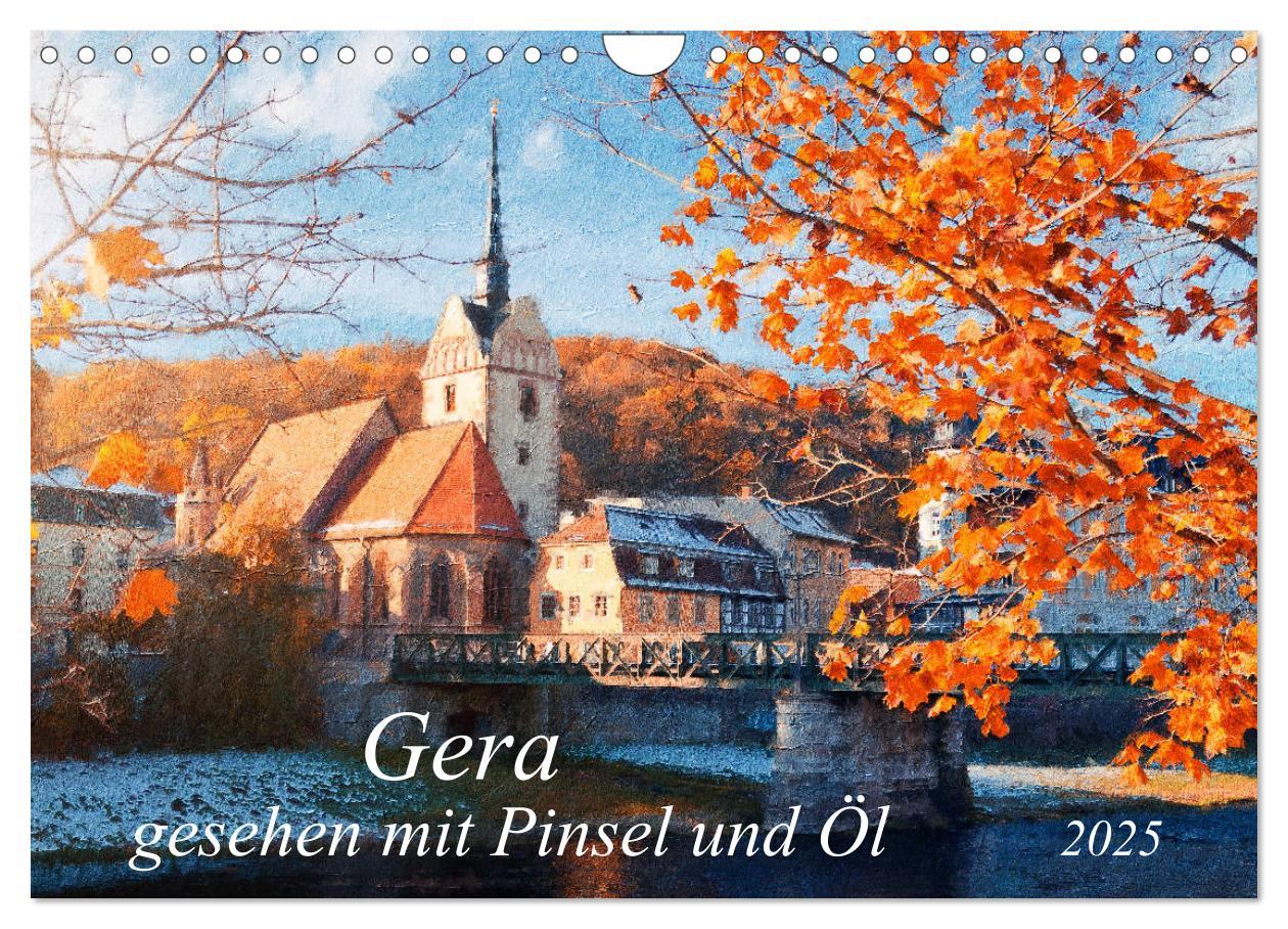 Cover: 9783435140701 | Gera gesehen mit Pinsel und Öl (Wandkalender 2025 DIN A4 quer),...