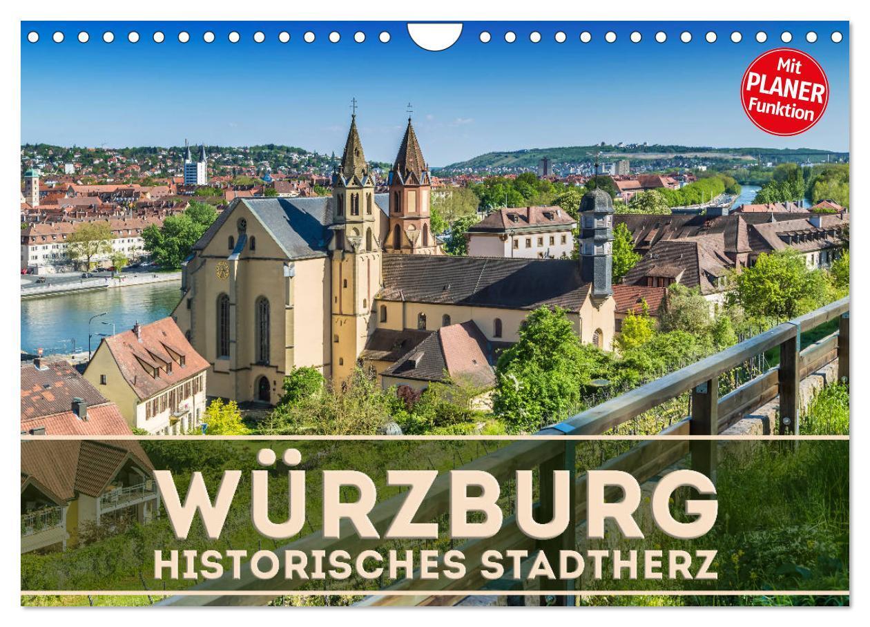 Cover: 9783383232701 | WÜRZBURG Historisches Stadtherz (Wandkalender 2024 DIN A4 quer),...