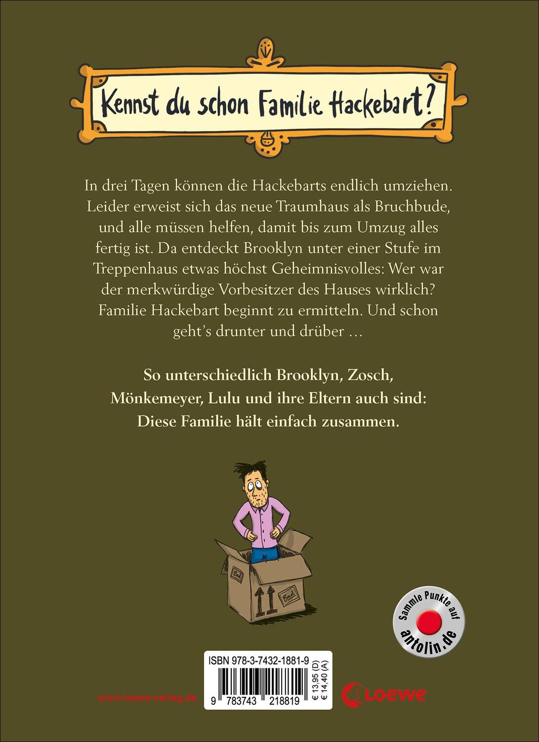 Rückseite: 9783743218819 | Crazy Family (Band 2) - Die Hackebarts schnappen zu! | Markus Orths