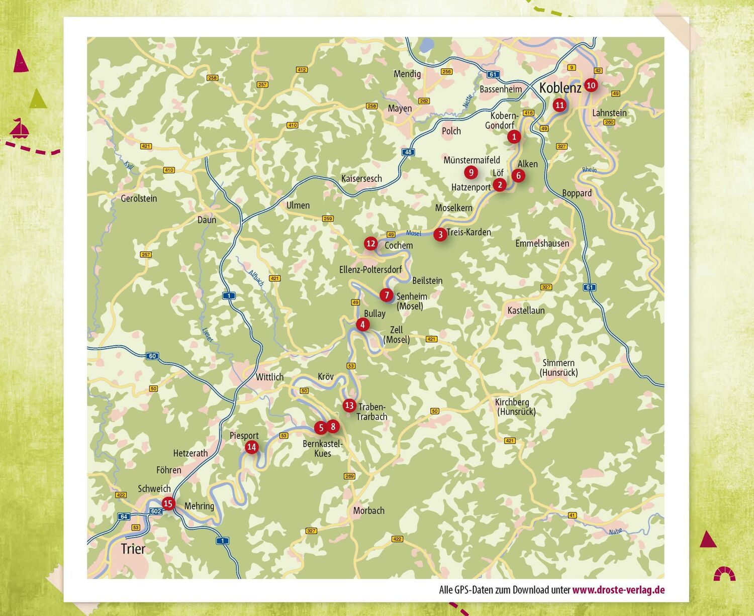 Bild: 9783770023257 | Mosel. Radeln für die Seele | Wohlfühltouren | Jörg Schmitt-Kilian