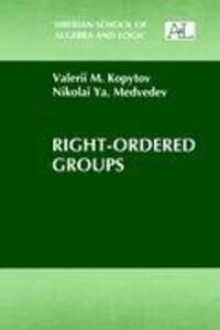 Cover: 9780306110603 | Right-Ordered Groups | N. Ya. Medvedev (u. a.) | Buch | x | Englisch