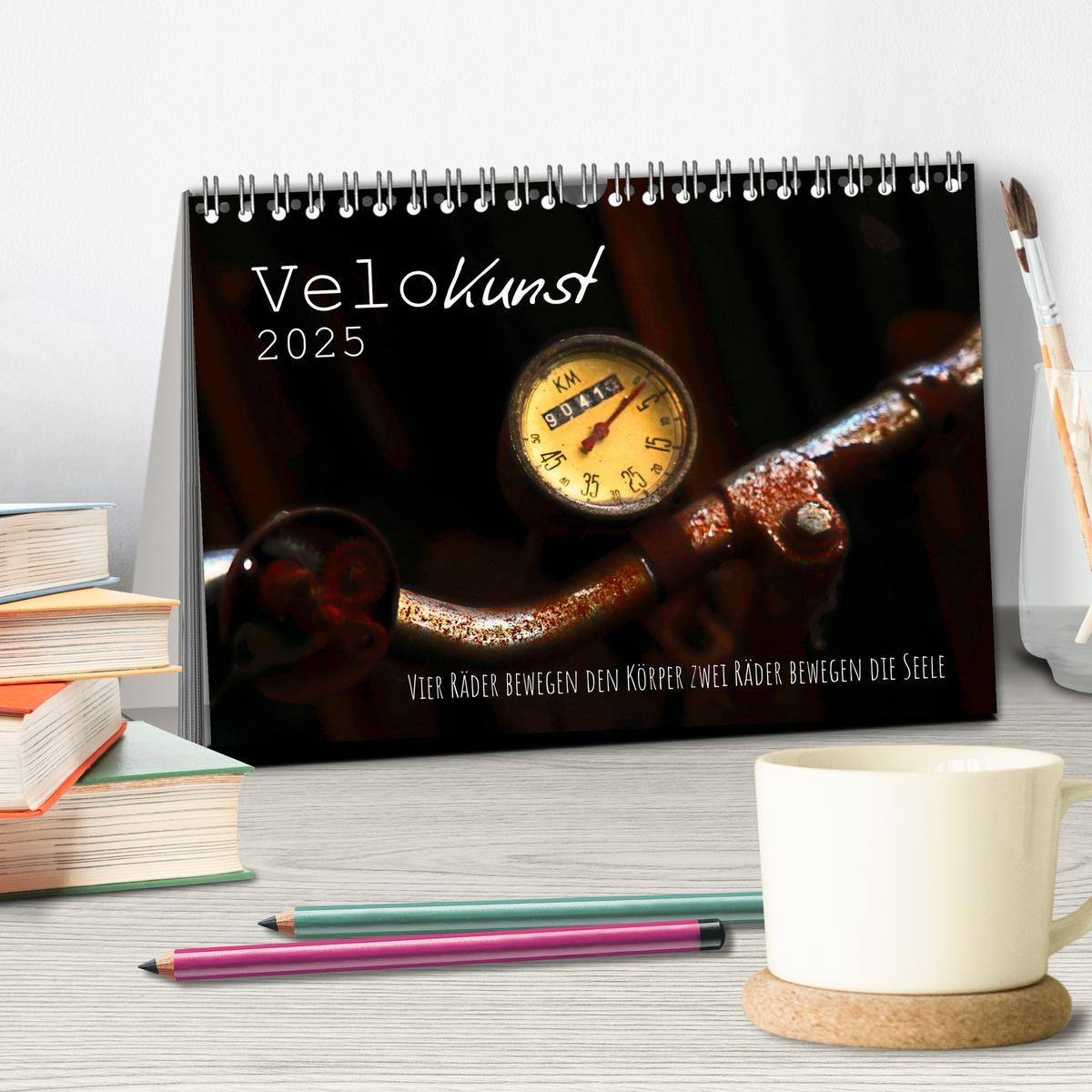 Bild: 9783383940835 | Velo Kunst (Tischkalender 2025 DIN A5 quer), CALVENDO Monatskalender