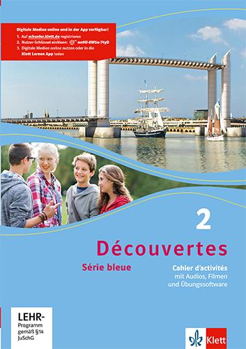 Cover: 9783126221252 | Découvertes Série bleue 2. Cahier d'activités mit Audios, Filmen...