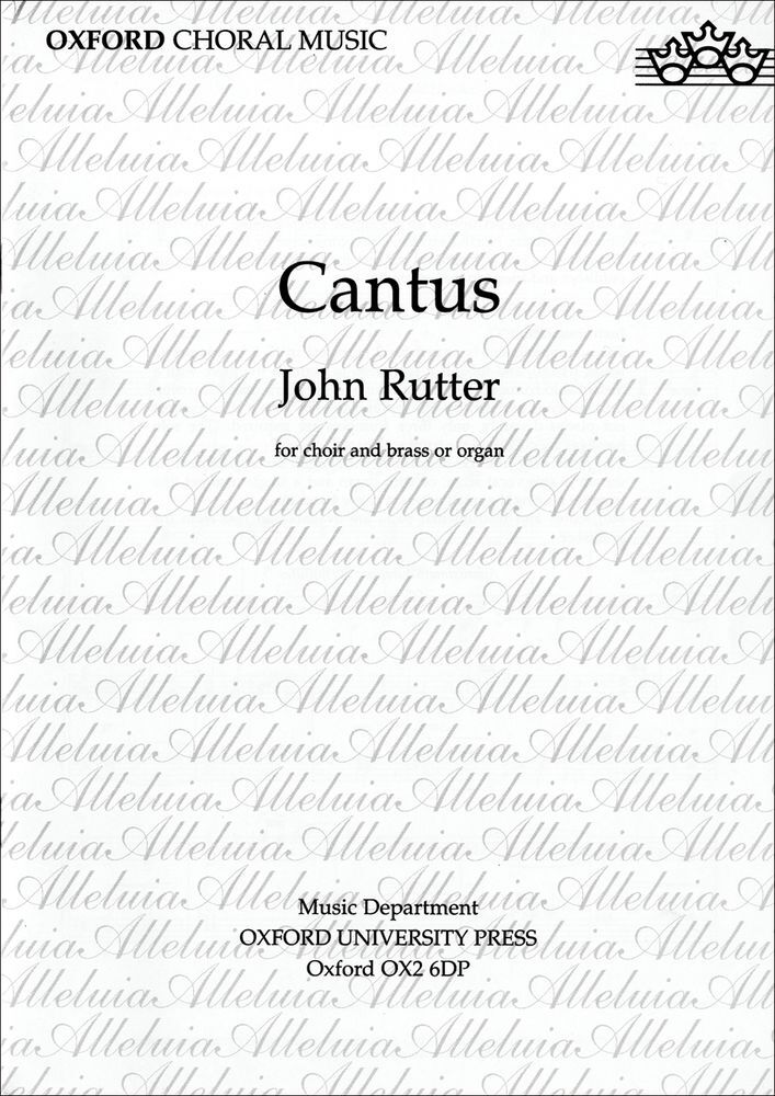 Cover: 9780193533608 | Cantus | John Rutter | Noten | Chorpartitur | 1997 | EAN 9780193533608