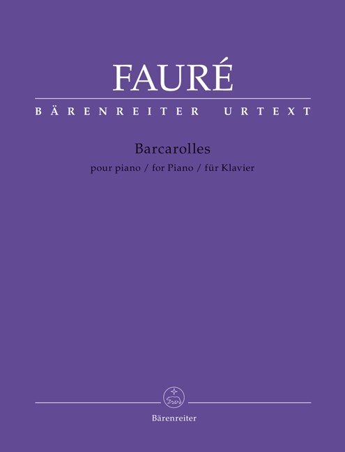 Cover: 9790006542499 | Barcarolles, Klavier | Gabriel Fauré | Broschüre | 22 S. | 2019