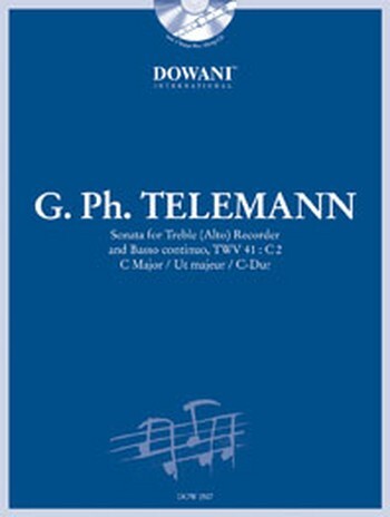 Cover: 9783905476880 | Sonata for Treble(Alto) Recorder and Basso Cont | Telemann | Buch + CD