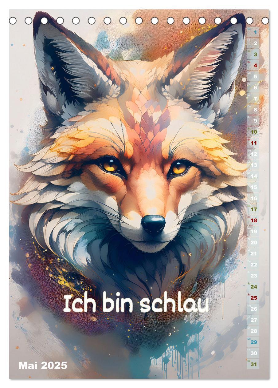 Bild: 9783457164532 | Ich bin stark - Ein tierischer Affirmationskalender (Tischkalender...