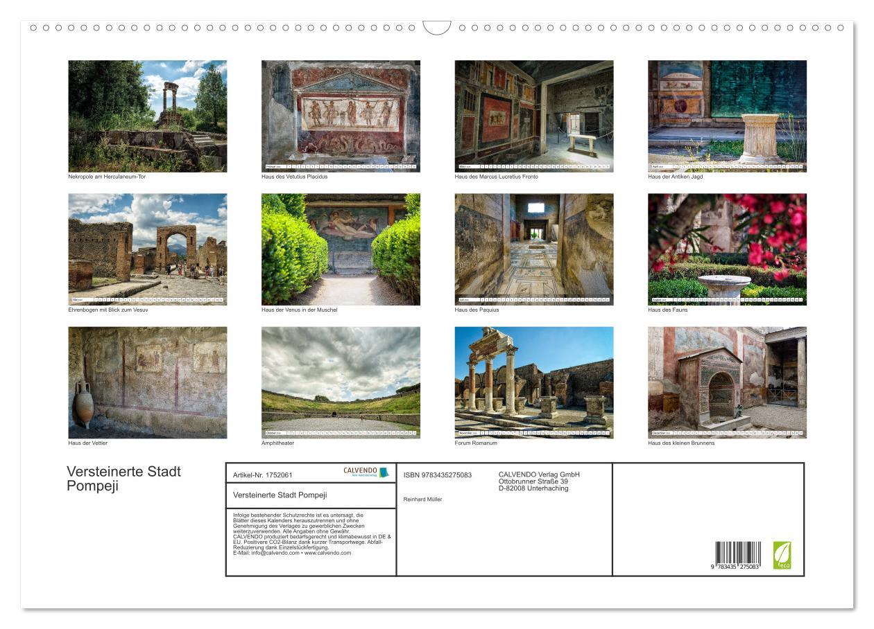 Bild: 9783435275083 | Versteinerte Stadt Pompeji (Wandkalender 2025 DIN A2 quer),...