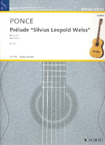 Cover: 9790001207904 | Prelude Silvius Leopold Weiss | Manuel Maria Ponce | Buch