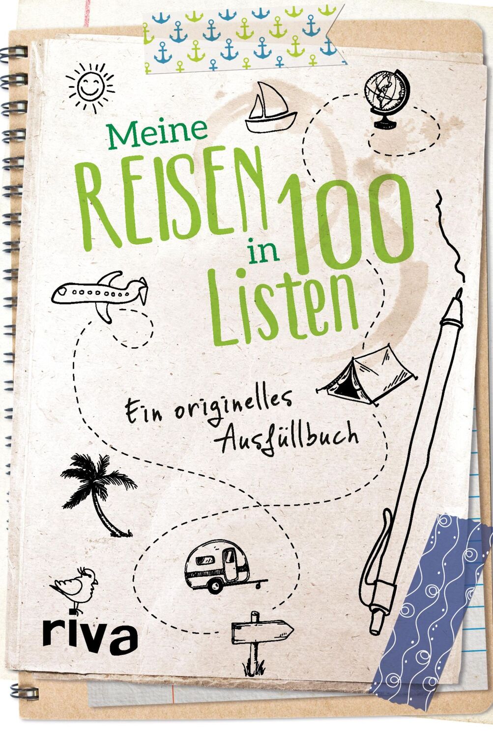 Cover: 9783742307989 | Meine Reisen in 100 Listen | Ein originelles Ausfüllbuch | riva Verlag