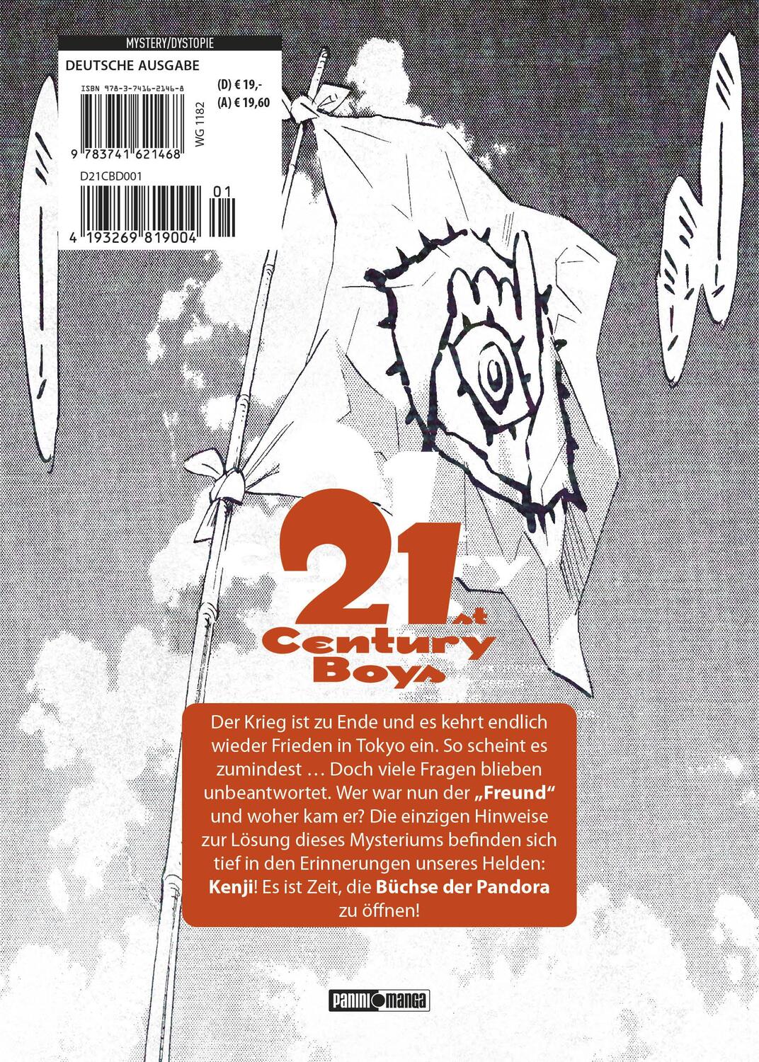 Rückseite: 9783741621468 | 21st Century Boys: Ultimative Edition 01 | Bd. 1 | Naoki Urasawa