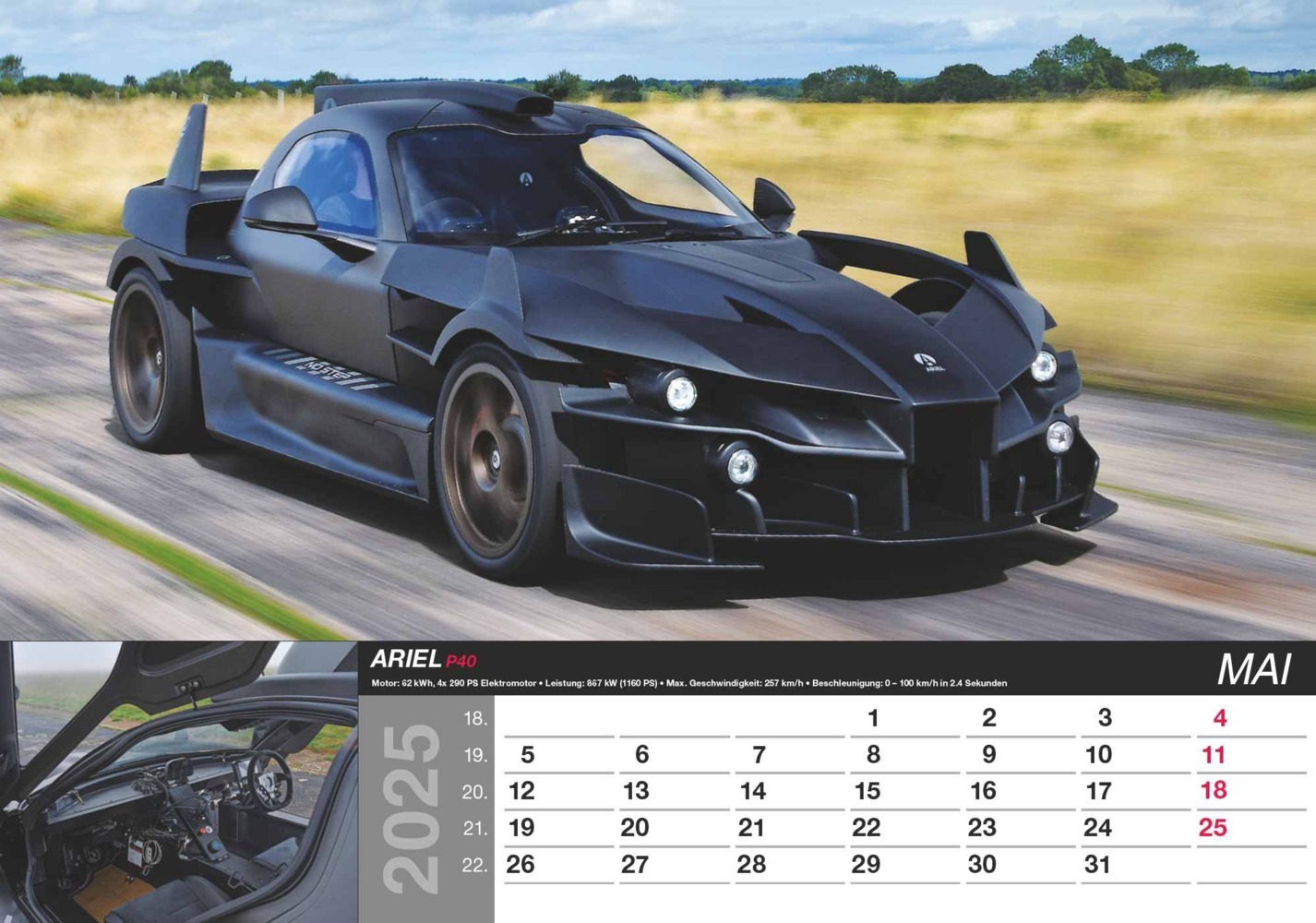 Bild: 4251732344115 | Alpha Edition - Fast Car 2025 Bildkalender, 48,5x34cm, Wandkalender...