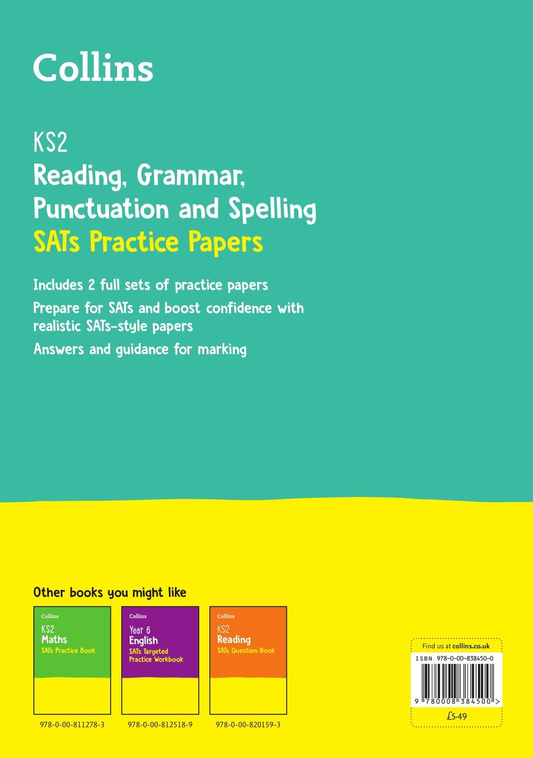 Rückseite: 9780008384500 | KS2 English Reading, Grammar, Punctuation and Spelling SATs...