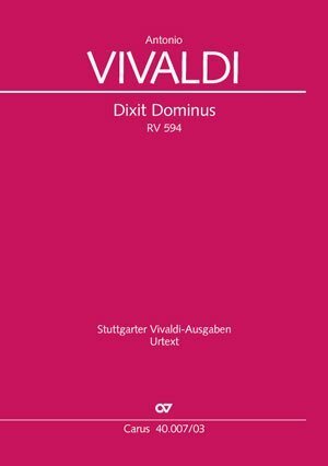 Cover: 9790007036379 | Dixit Dominus (Klavierauszug) | RV 594 | Antonio Vivaldi | Buch | 2004