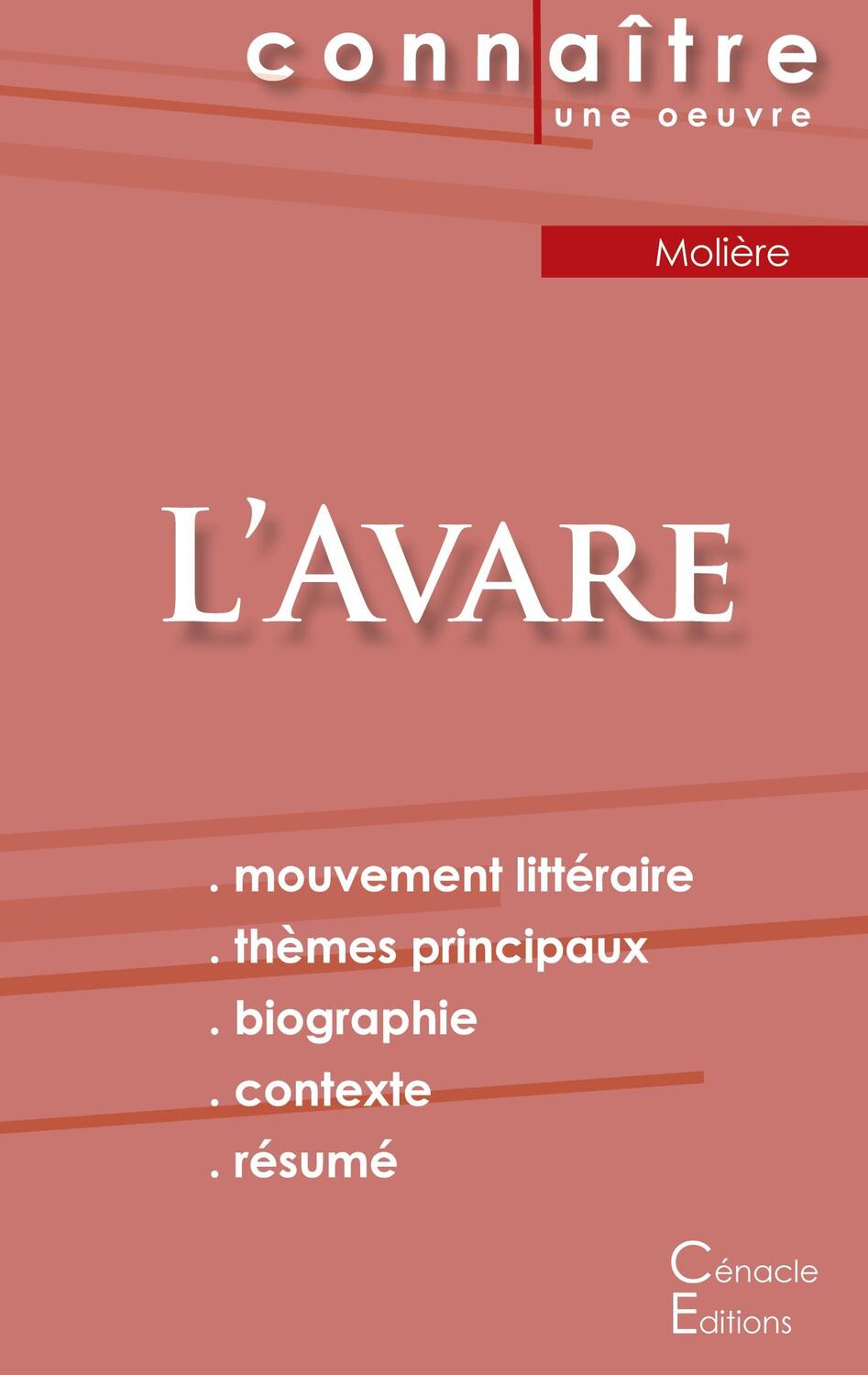 Cover: 9782367886411 | Fiche de lecture L'Avare de Molière (Analyse littéraire de...