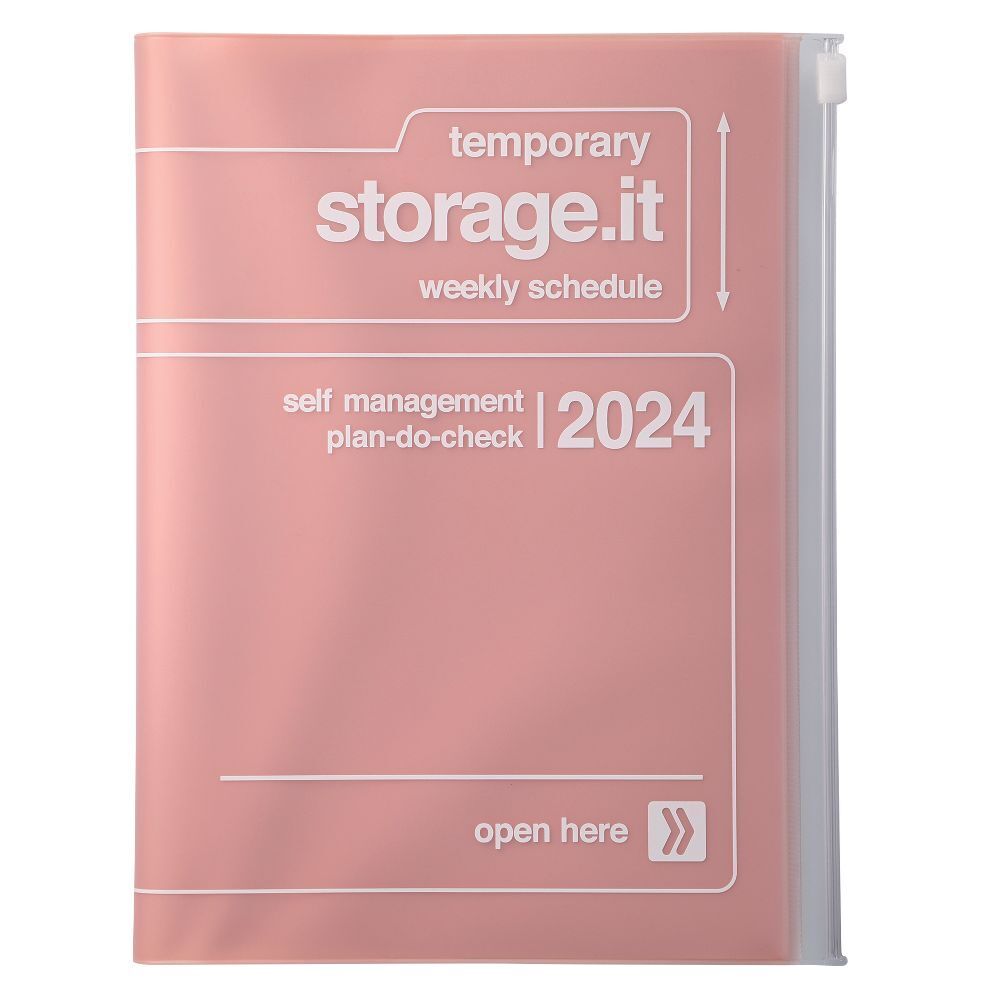 Cover: 4550045107074 | MARK'S 2023/2024 Taschenkalender A5 vertikal, Storage it, Pink | 2024