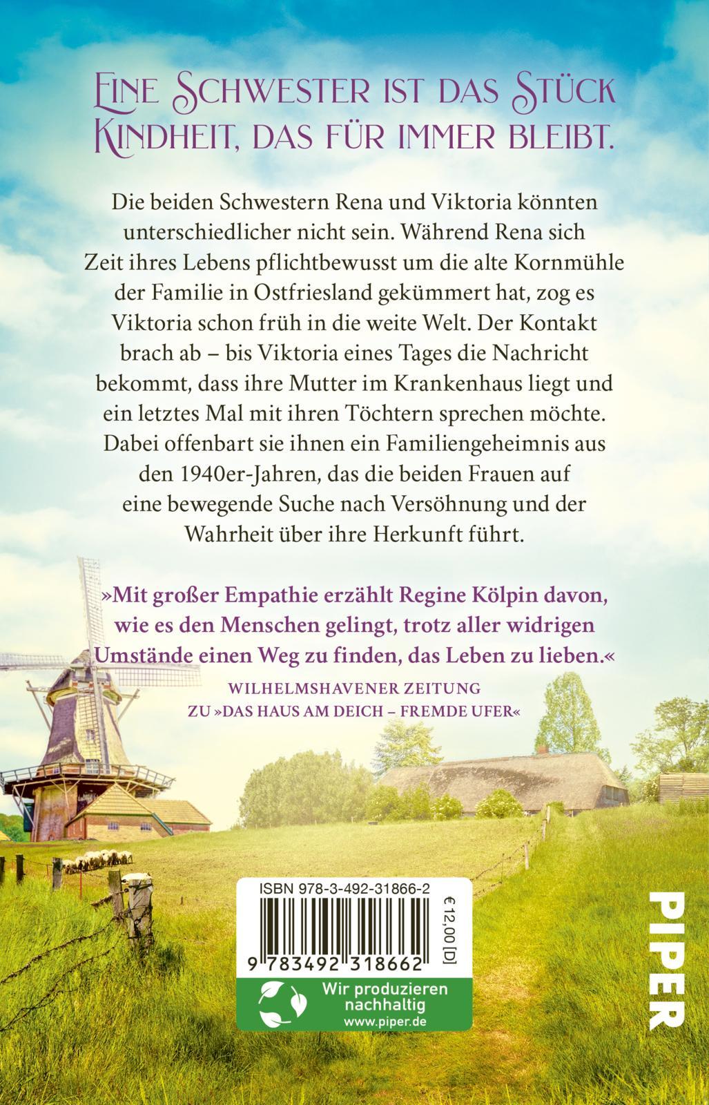 Rückseite: 9783492318662 | Die Töchter der Kornmühle | Roman Gefühlvoller Nordsee-Roman | Kölpin