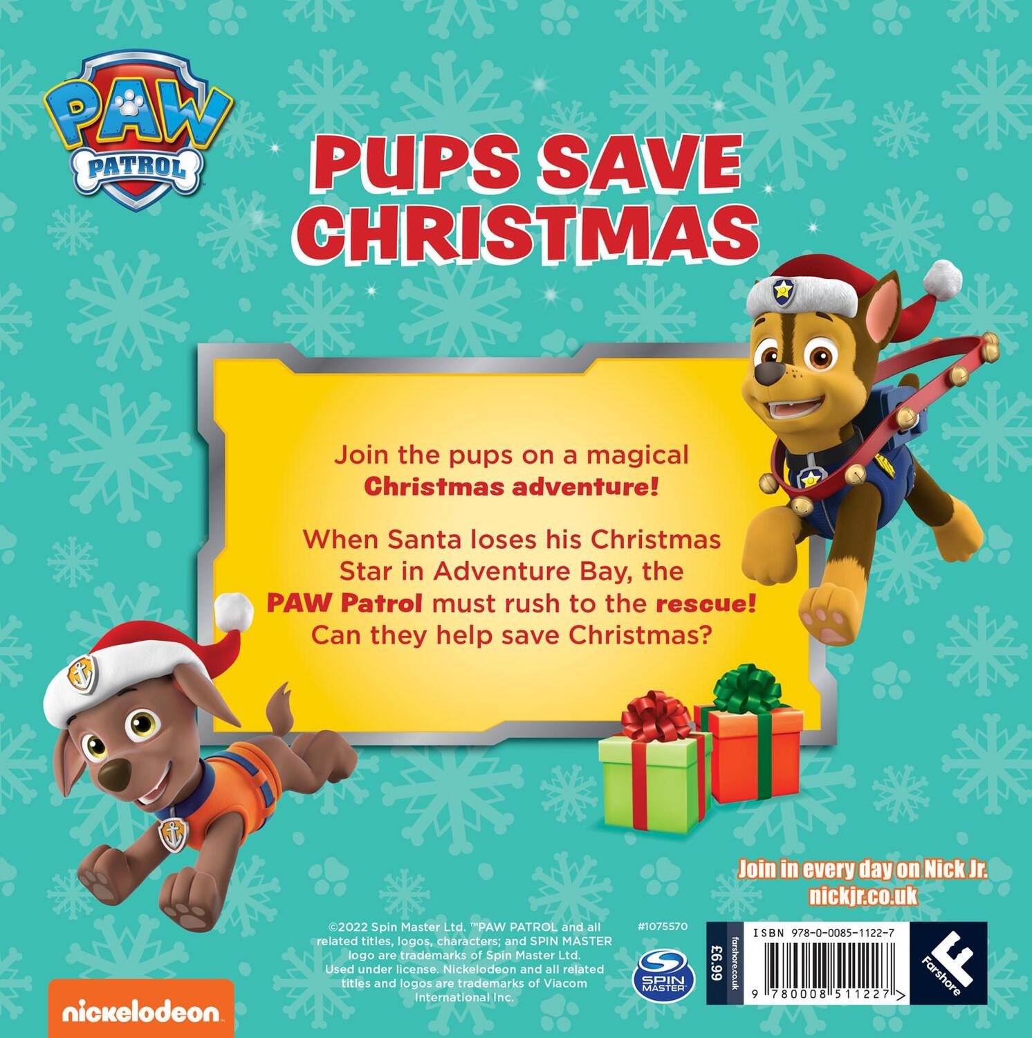 Rückseite: 9780008511227 | PAW Patrol Picture Book - Pups Save Christmas | Paw Patrol | Buch