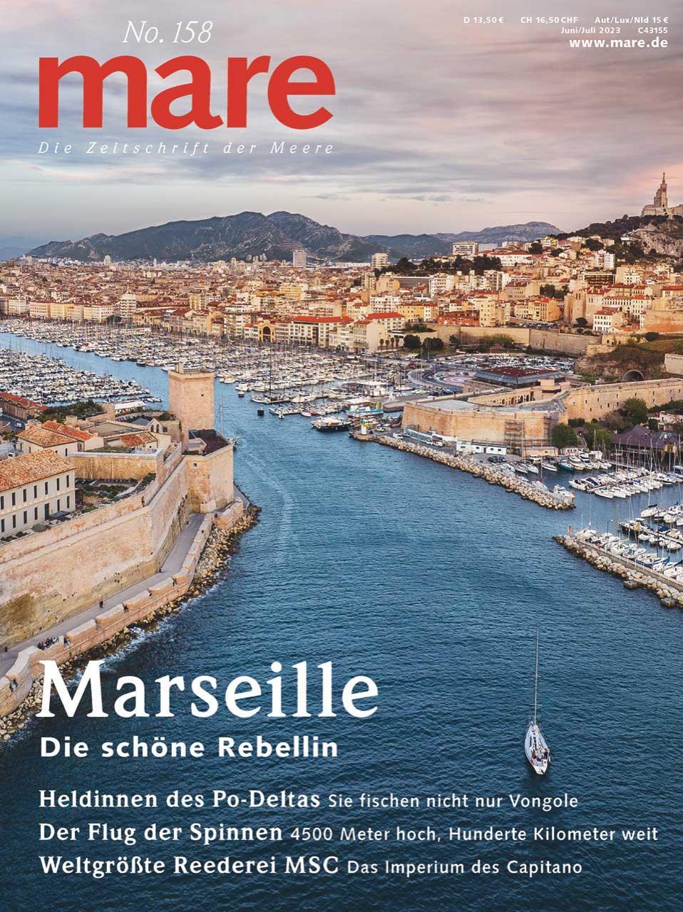 Cover: 9783866484474 | mare - Die Zeitschrift der Meere / No. 158 / Marseille | Gelpke | Buch
