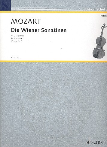 Cover: 9790001036528 | Die Wiener Sonatinen | 2 Violinen. Spielpartitur., Edition Schott