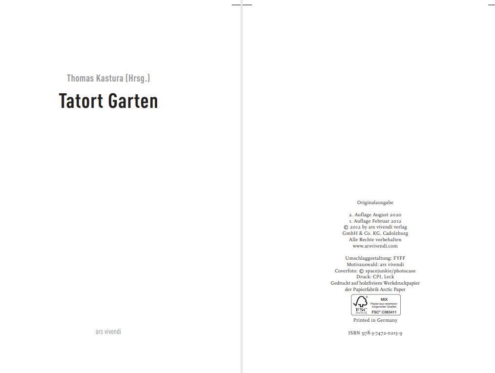 Bild: 9783747202159 | Tatort Garten | 14 Kriminalgeschichten | Thomas Kastura | Taschenbuch
