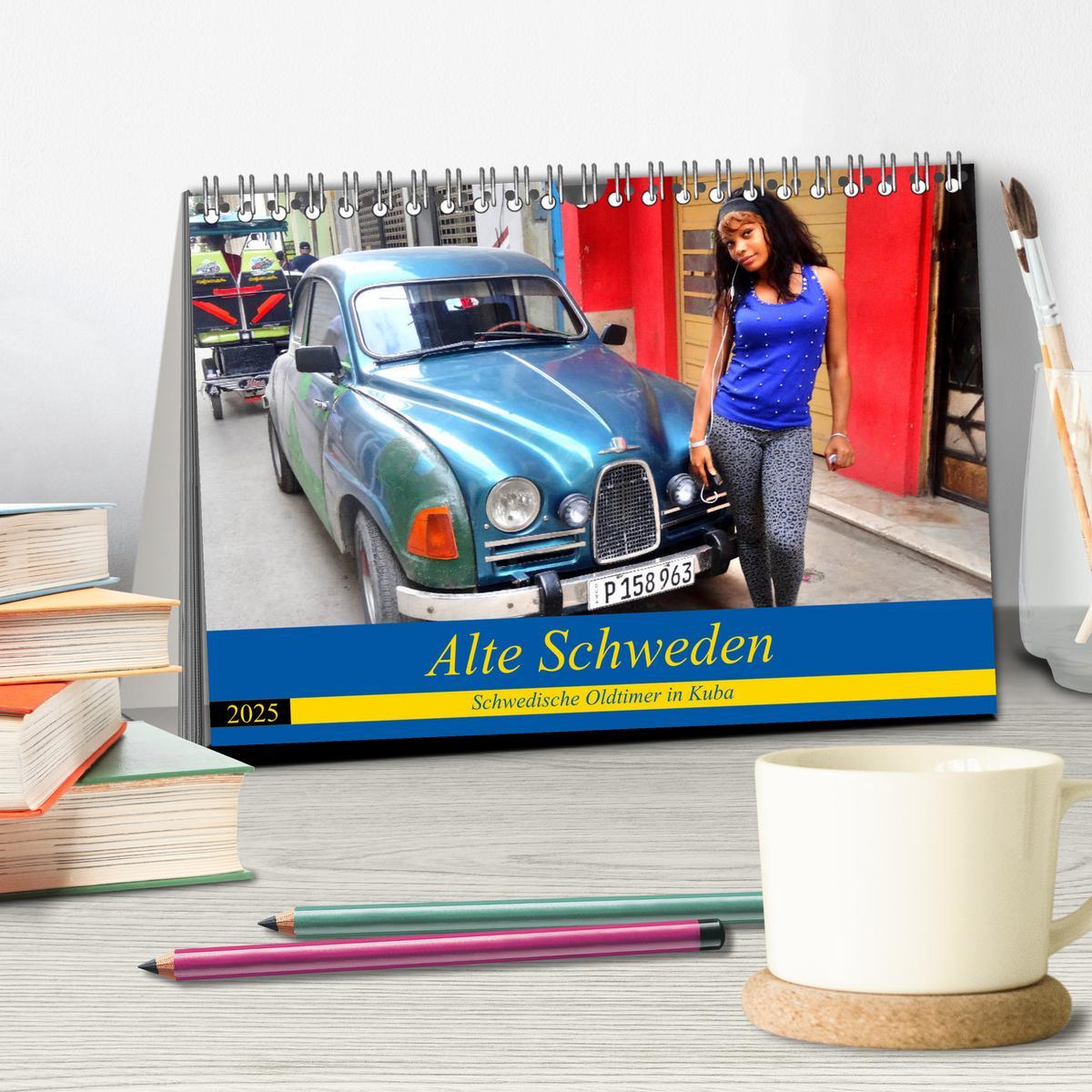 Bild: 9783435151240 | Alte Schweden - Schwedische Oldtimer in Kuba (Tischkalender 2025...