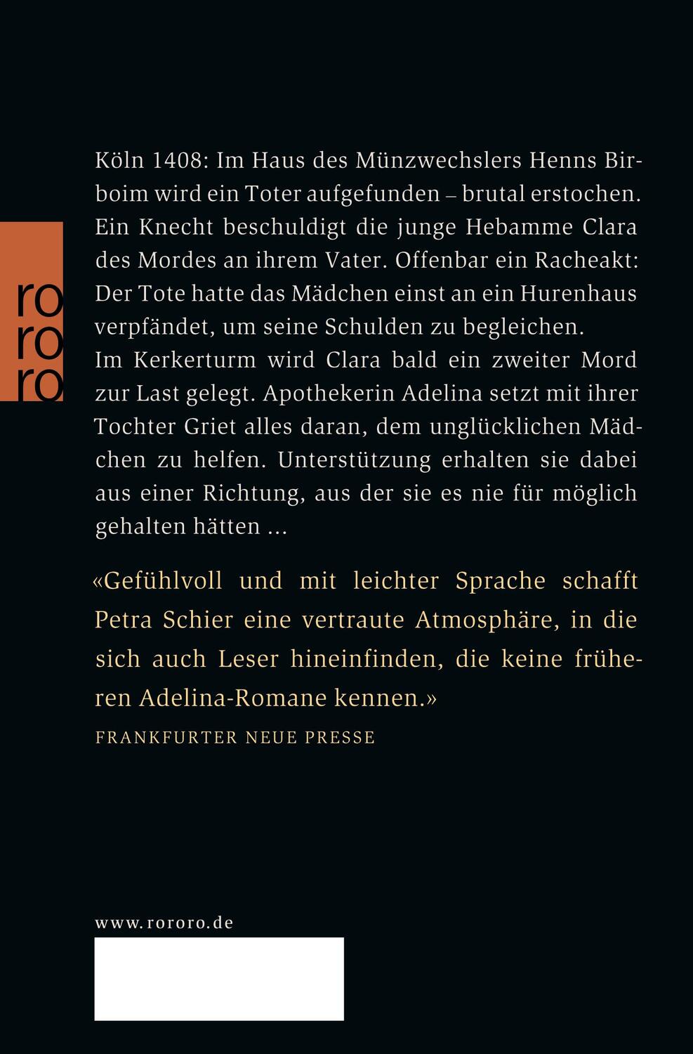 Rückseite: 9783499269585 | Vergeltung im Münzhaus | Historischer Roman | Petra Schier | Buch