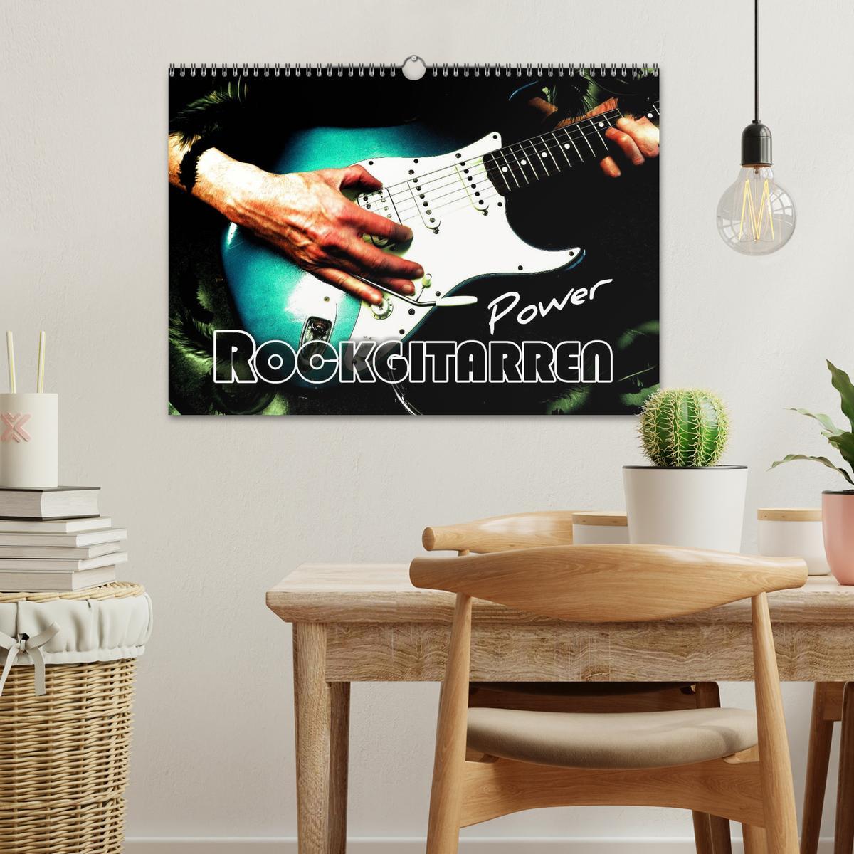 Bild: 9783435570096 | Rockgitarren Power (Wandkalender 2025 DIN A3 quer), CALVENDO...