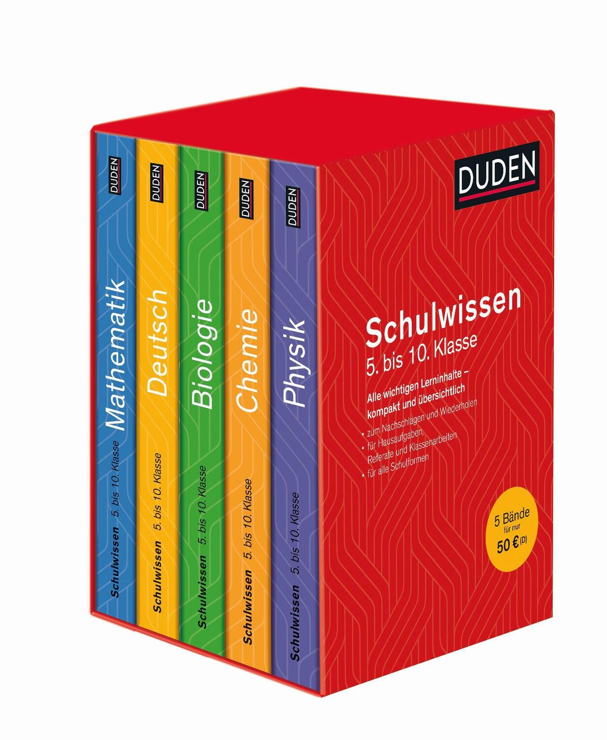 Cover: 9783411770922 | Duden Schulwissen 5. bis 10. Klasse 5 Bände | Pews-Hocke (u. a.)