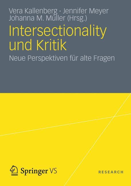Cover: 9783531177267 | Intersectionality und Kritik | Neue Perspektiven für alte Fragen | XIV