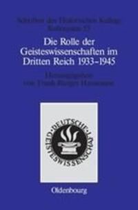 Cover: 9783486566390 | Die Rolle der Geisteswissenschaften im Dritten Reich 1933¿1945 | Buch