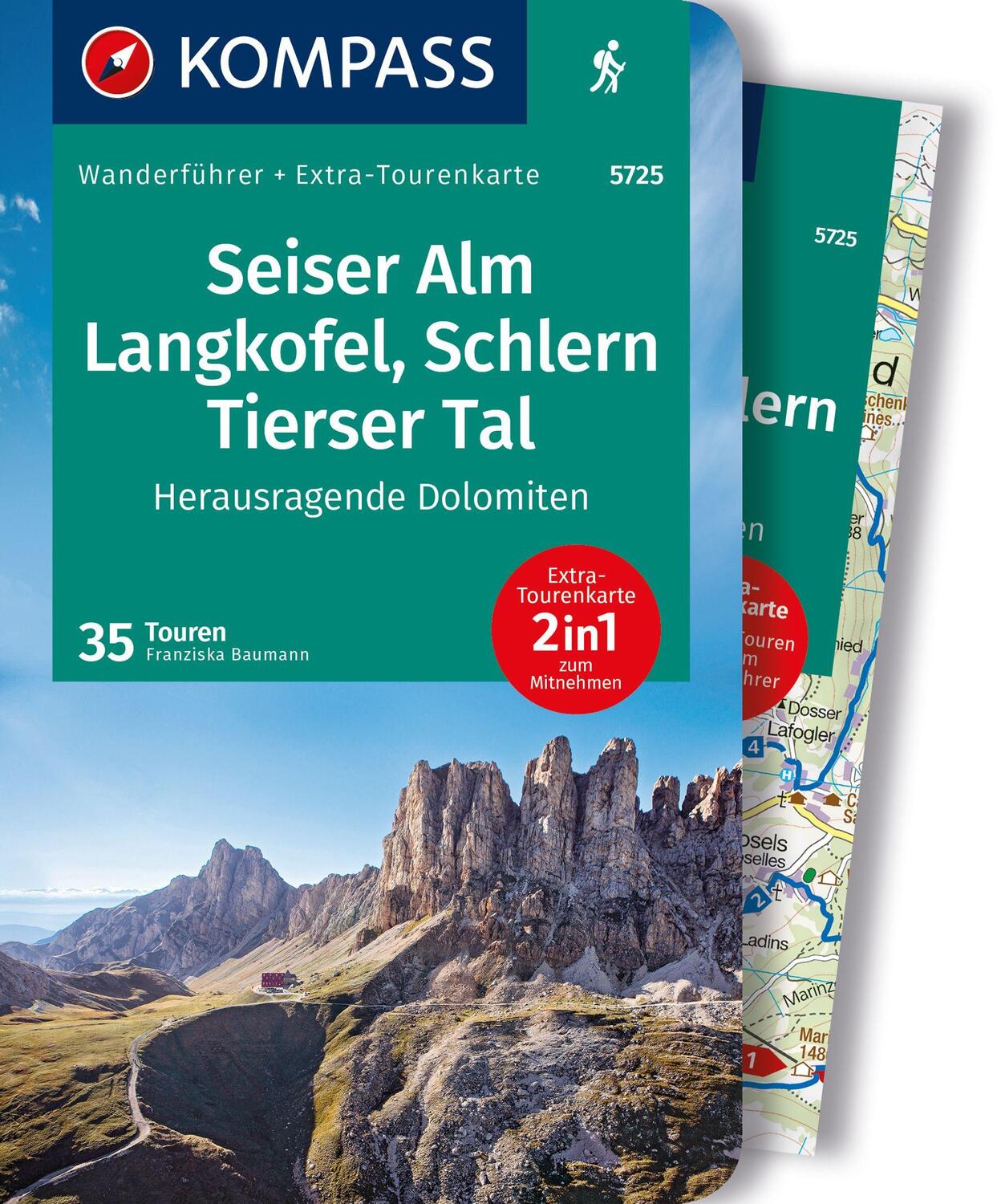 Cover: 9783991217756 | KOMPASS Wanderführer Seiser Alm, Langkofel, Schlern, Tierser Tal -...