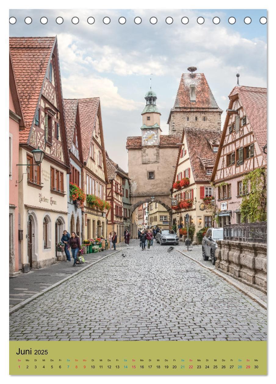 Bild: 9783435879403 | Rothenburg ob der Tauber (Tischkalender 2025 DIN A5 hoch), CALVENDO...