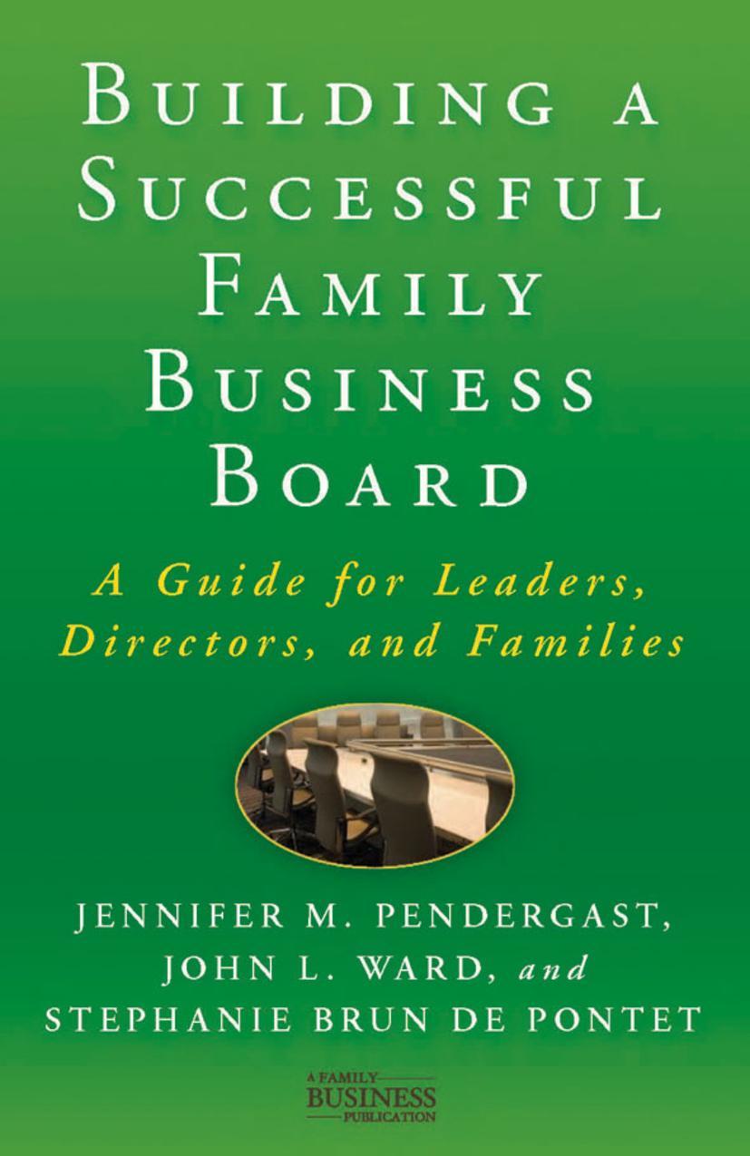 Cover: 9780230111547 | Building a Successful Family Business Board | J. Ward (u. a.) | Buch