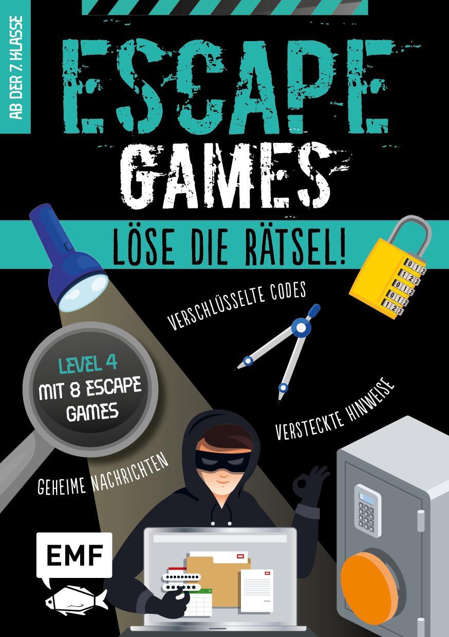 Cover: 9783745906479 | Escape Games Level 4 (türkis) - Löse die Rätsel! - 8 Escape Games...