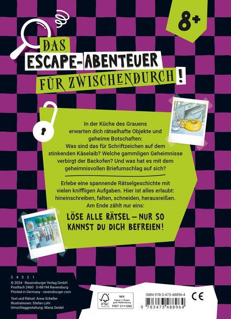 Bild: 9783473488964 | Ravensburger Escape Rätsel: Küche des Grauens - Rätselbuch ab 8...