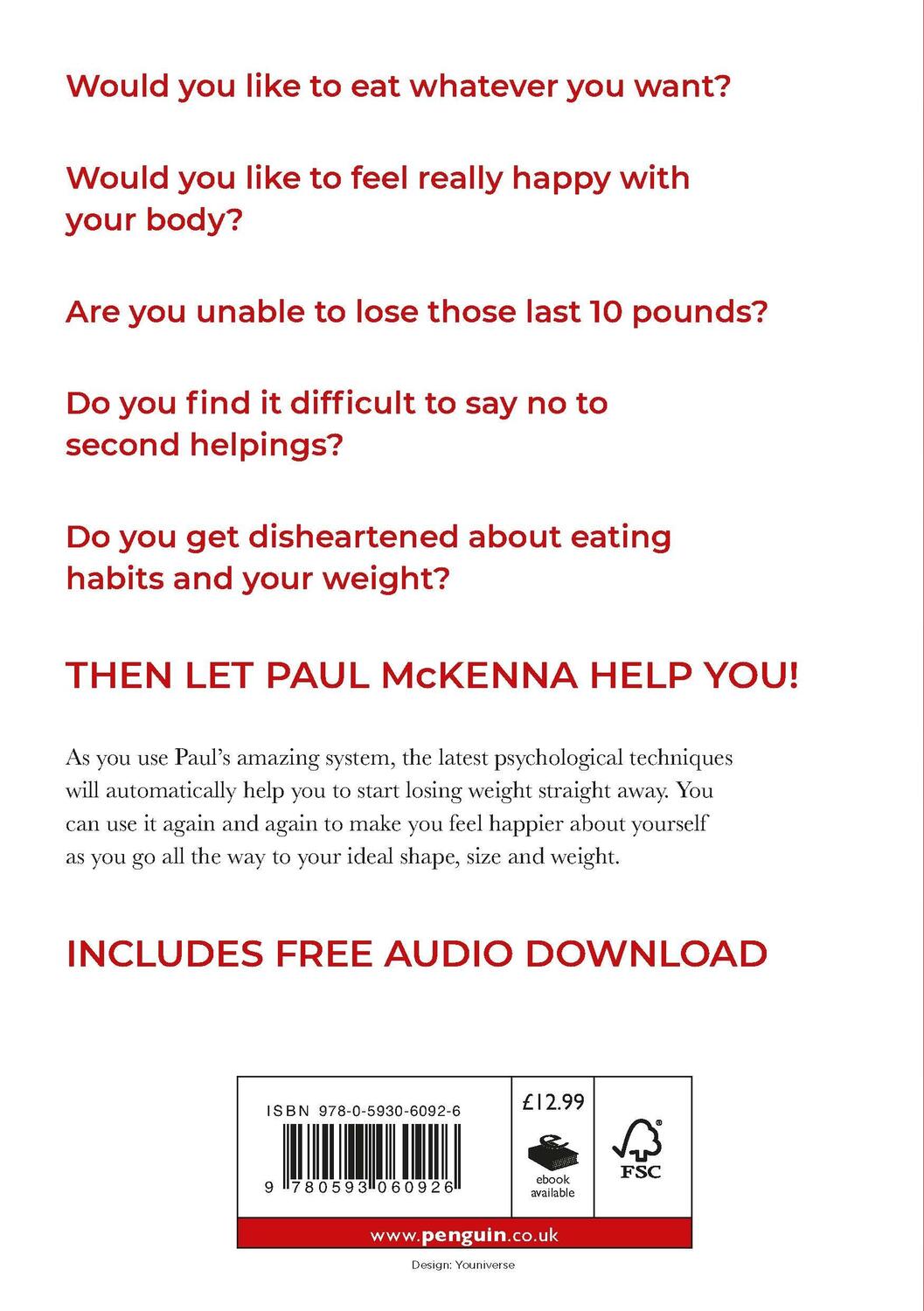 Rückseite: 9780593060926 | I Can Make You Thin | The No. 1 Bestseller | Paul McKenna | Buch