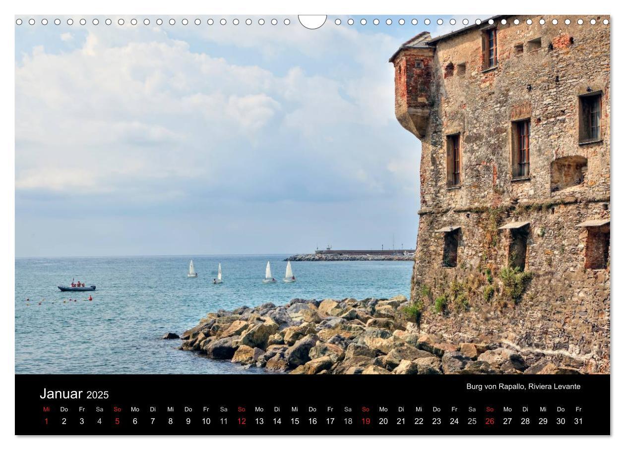 Bild: 9783435826698 | Ligurien - die italienische Riviera (Wandkalender 2025 DIN A3...