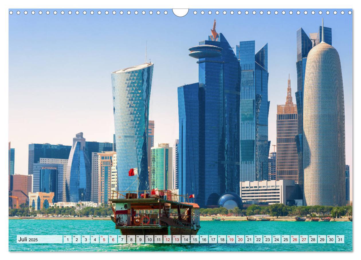 Bild: 9783435141944 | Doha - Hauptstadt von Katar (Wandkalender 2025 DIN A3 quer),...