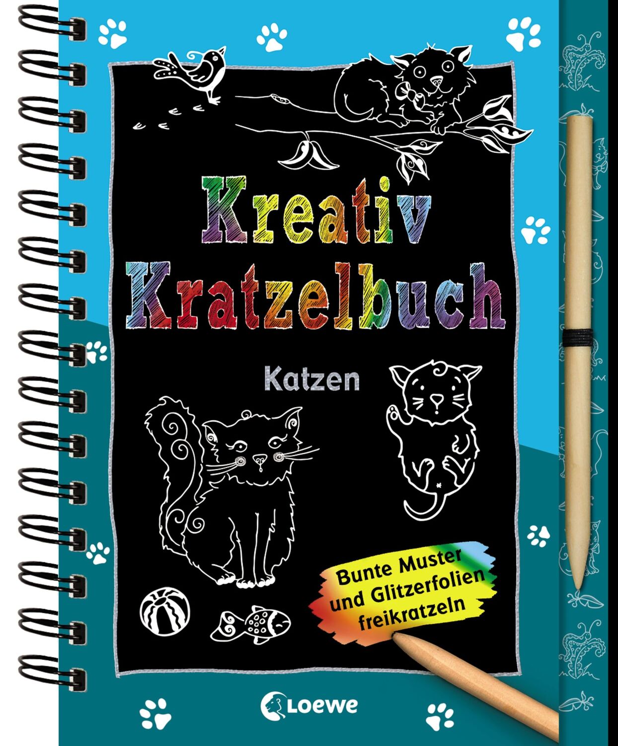 Cover: 9783785588093 | Kreativ-Kratzelbuch: Katzen | Loewe Kratzel-Welt | Taschenbuch | 68 S.