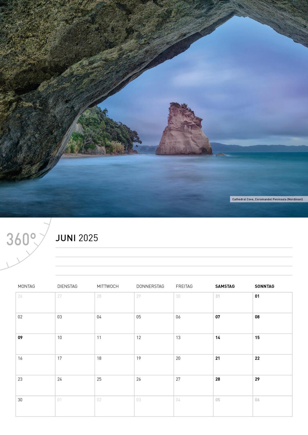 Bild: 9783968555720 | 360° Neuseeland Broschürenkalender 2025 | Christian Heeb | Kalender