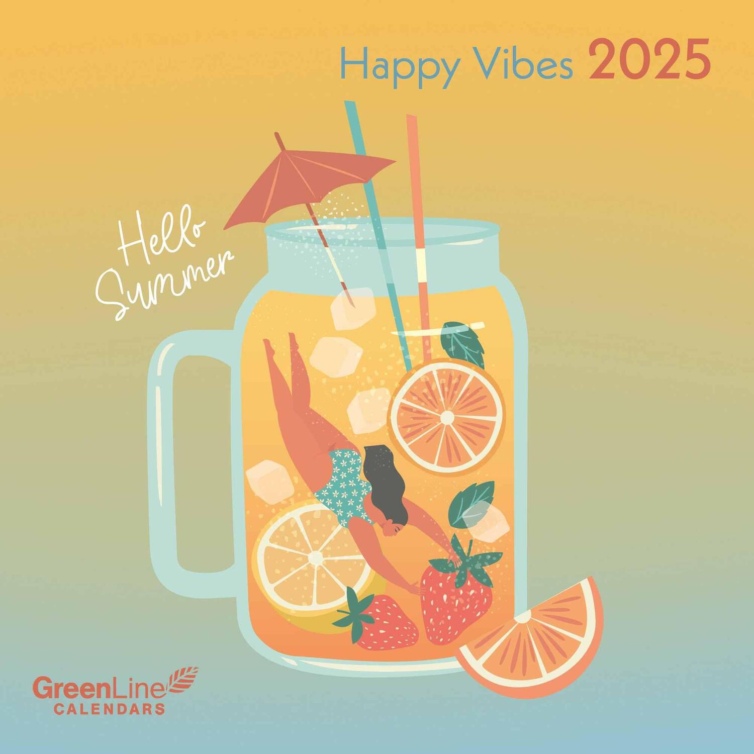 Cover: 4002725981745 | GreenLine Happy Vibes 2025 - Wand-Kalender - Broschüren-Kalender -...