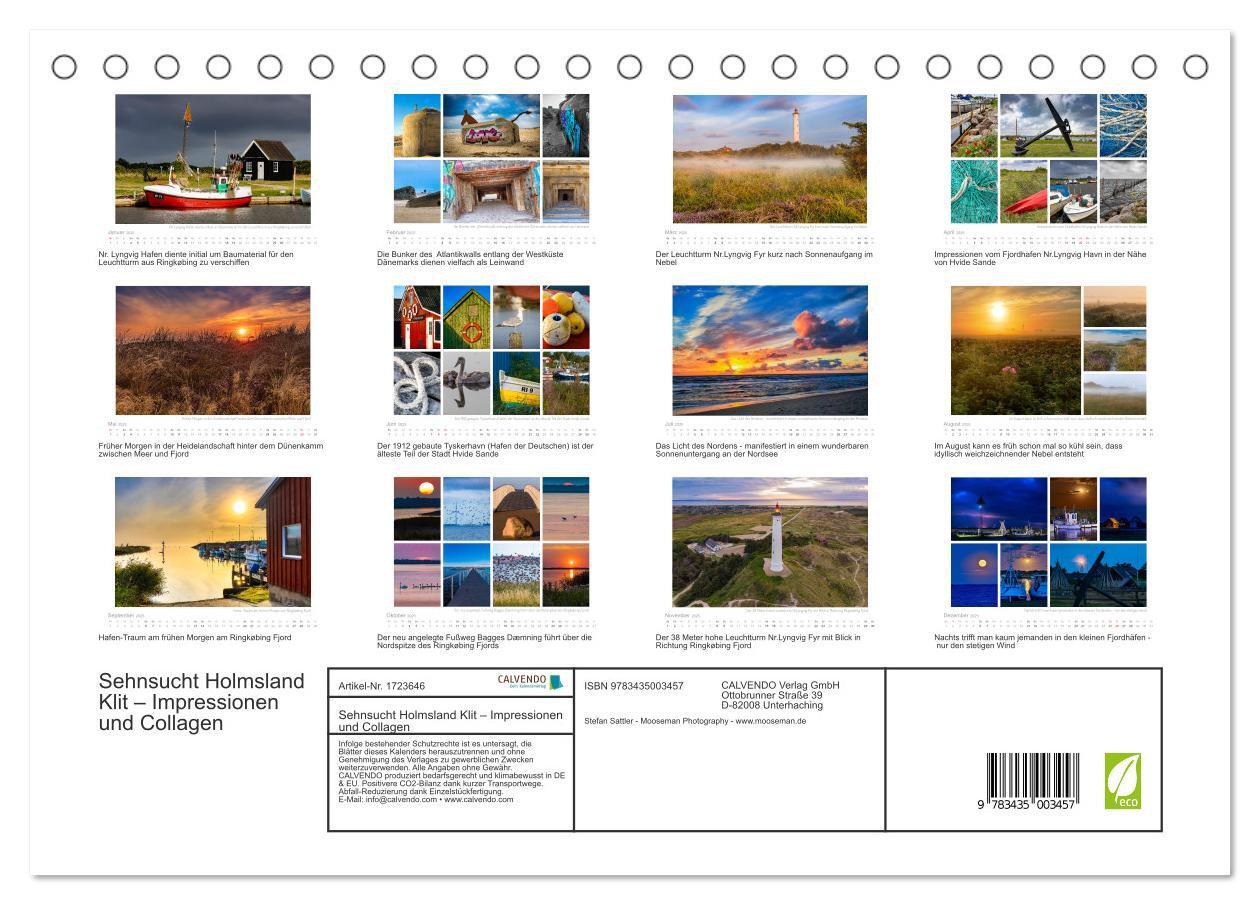 Bild: 9783435003457 | Sehnsucht Holmsland Klit ¿ Impressionen und Collagen (Tischkalender...