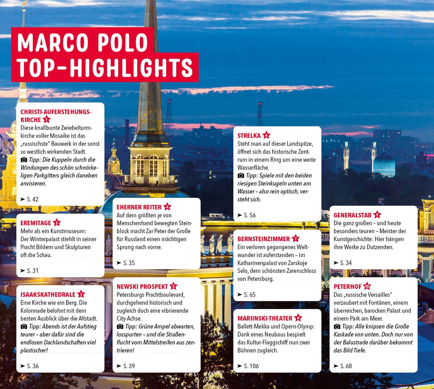 Bild: 9783829751056 | MARCO POLO Reiseführer St. Petersburg | Lothar Deeg | Taschenbuch