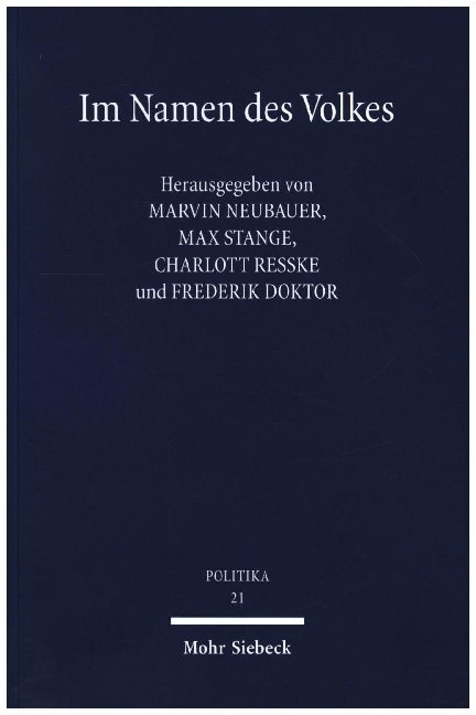 Cover: 9783161582196 | Im Namen des Volkes | Zur Kritik politischer Repräsentation | Buch