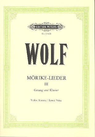 Cover: 9790014105914 | Morike-Lieder Book 3 | Hugo Wolf | Buch | Edition Peters